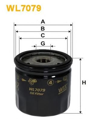 WIX FILTERS wl7079 -  Фильтр масляный двигателя